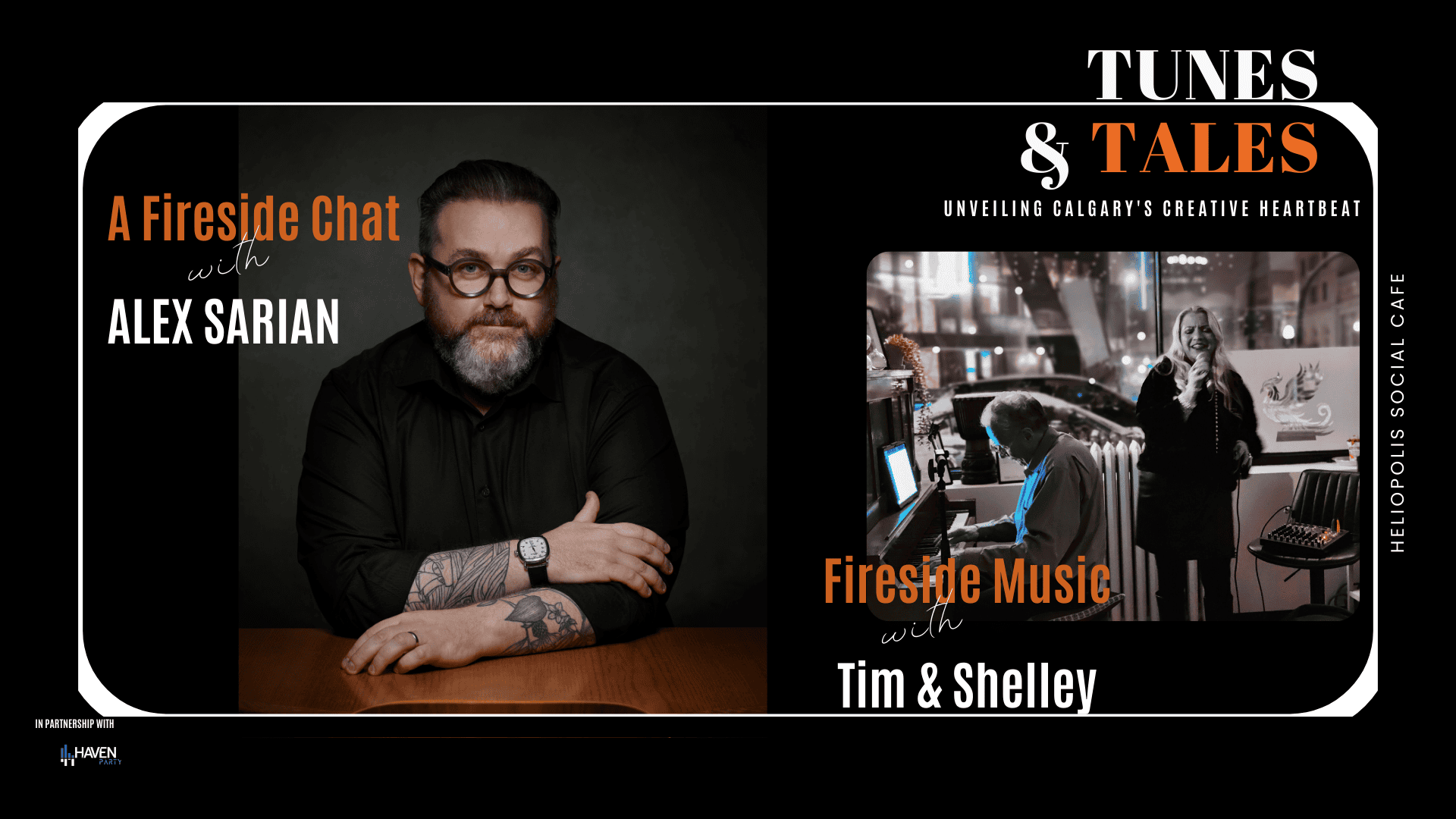 Tunes and Tales wit Alex Sarian at Heliopolis