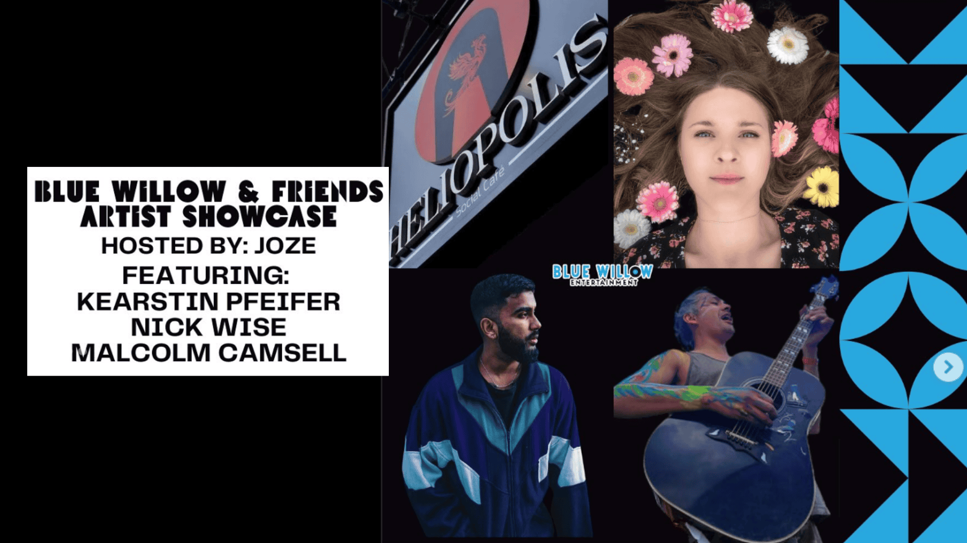Blue Willow & Friends Artist Showcase May 29