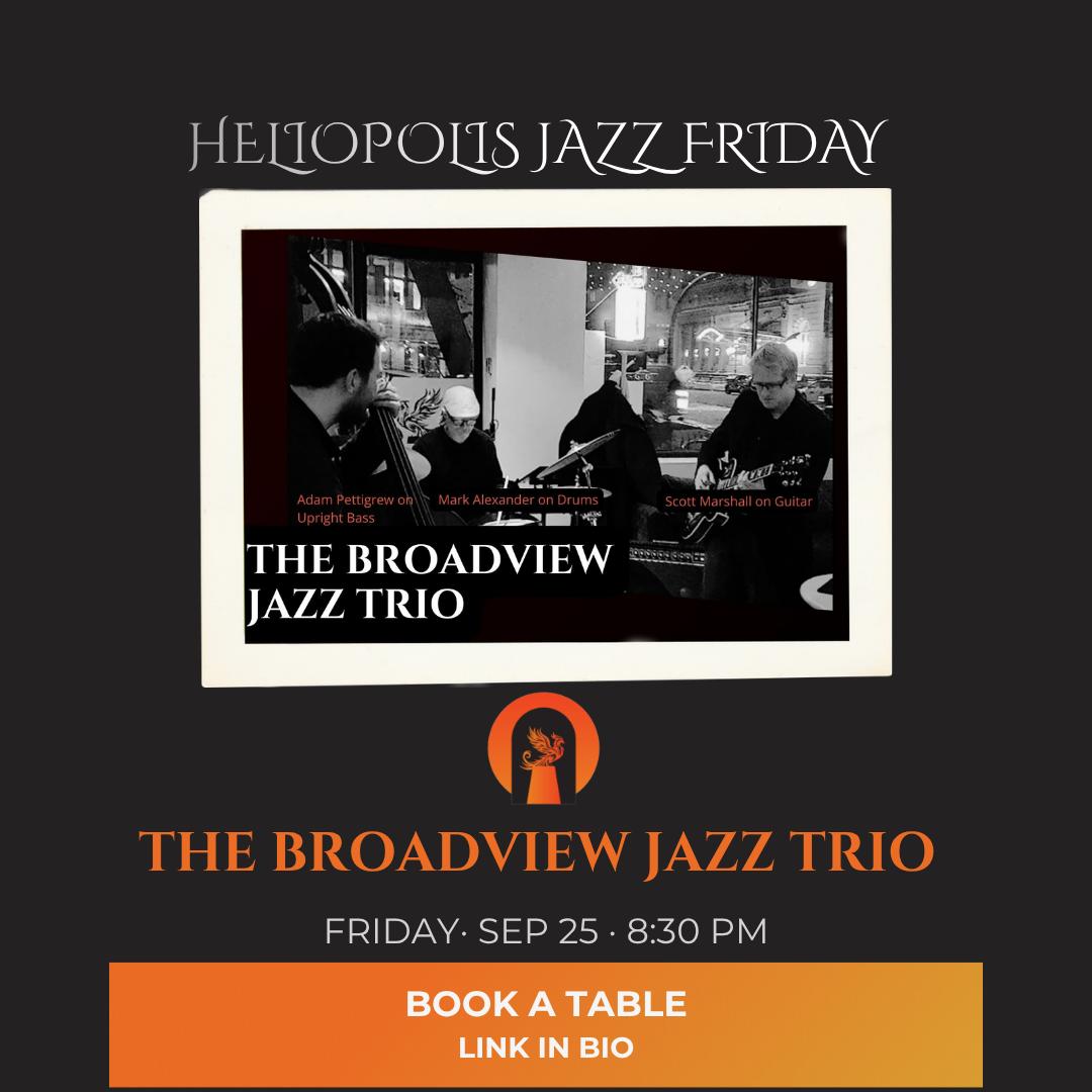 Cocktails Bites and Live Jazz music at Heliopolis