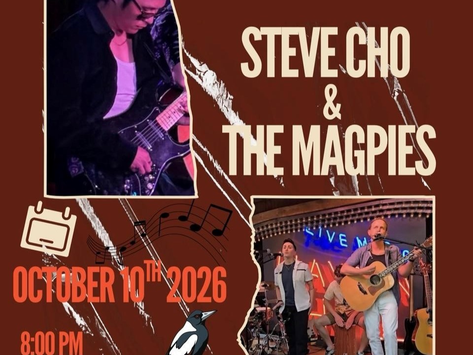 SteveCho and the Magpies Live Music and cocktails at Heliopolis